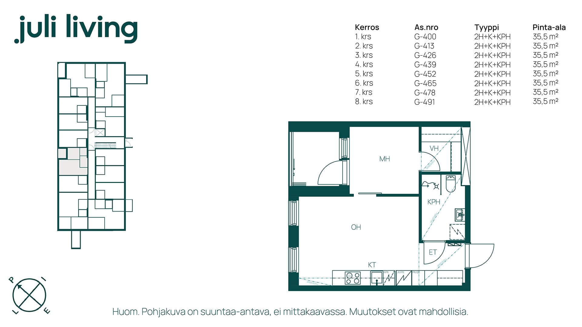 Kaarna-G400,-G413,-G426,-G439,-G452,-G465,-G478,-G491