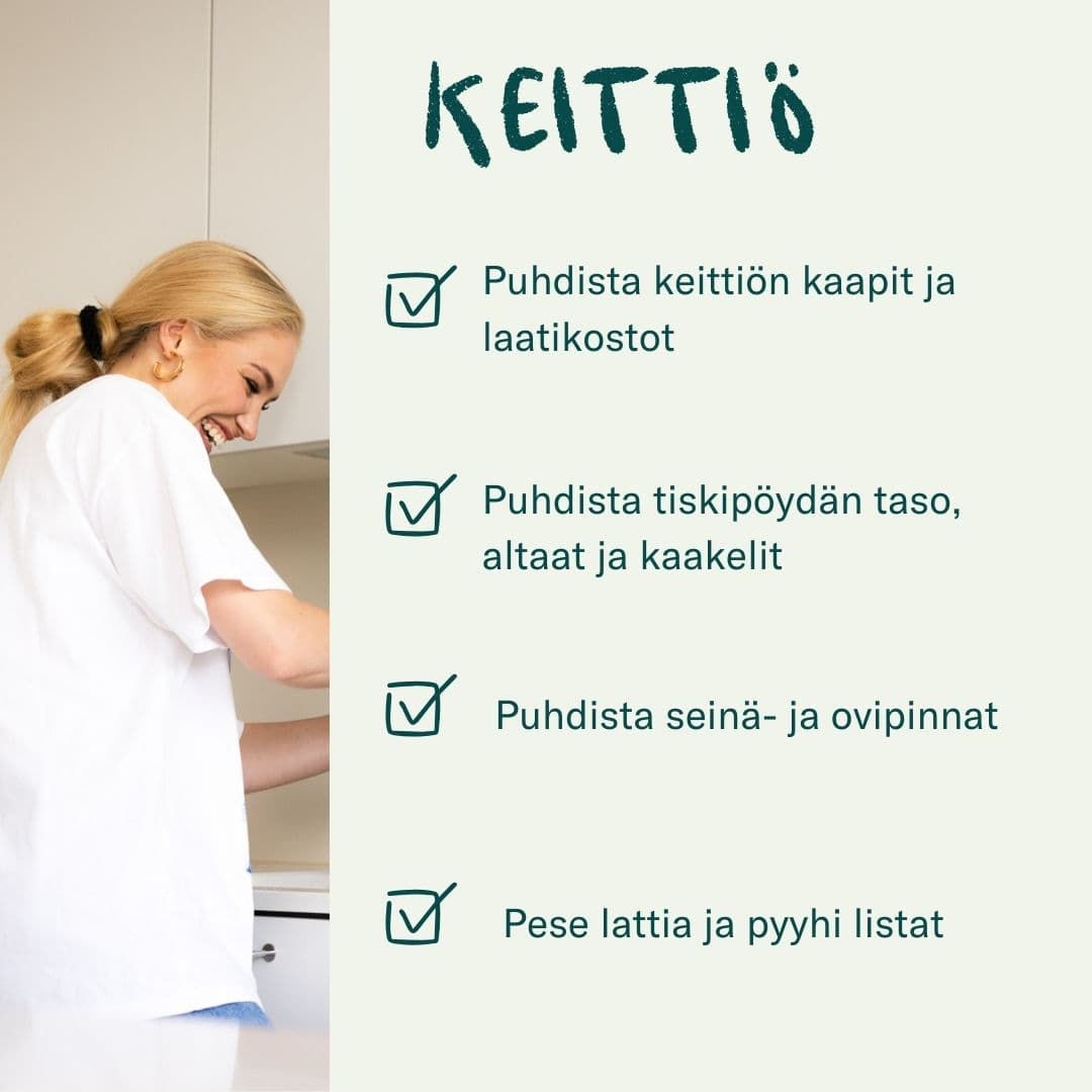 Keittiön siivous