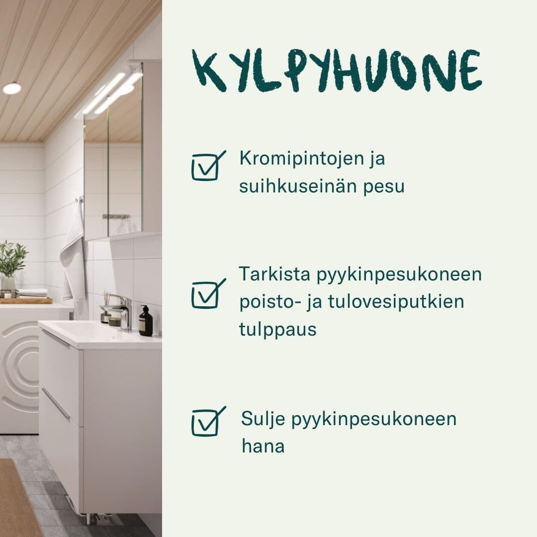 Kylpyhuoneen siivous