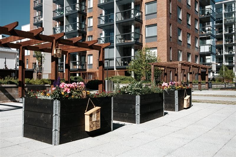 Juli Livingin istutuslaatikot.